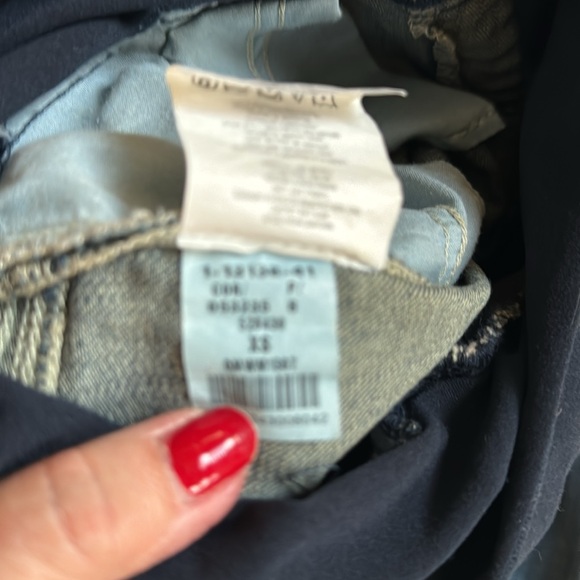 A Pea in the Pod Womens Maternity Cropped Distressed Stretch Jeans sz XS - Picture 5 of 9